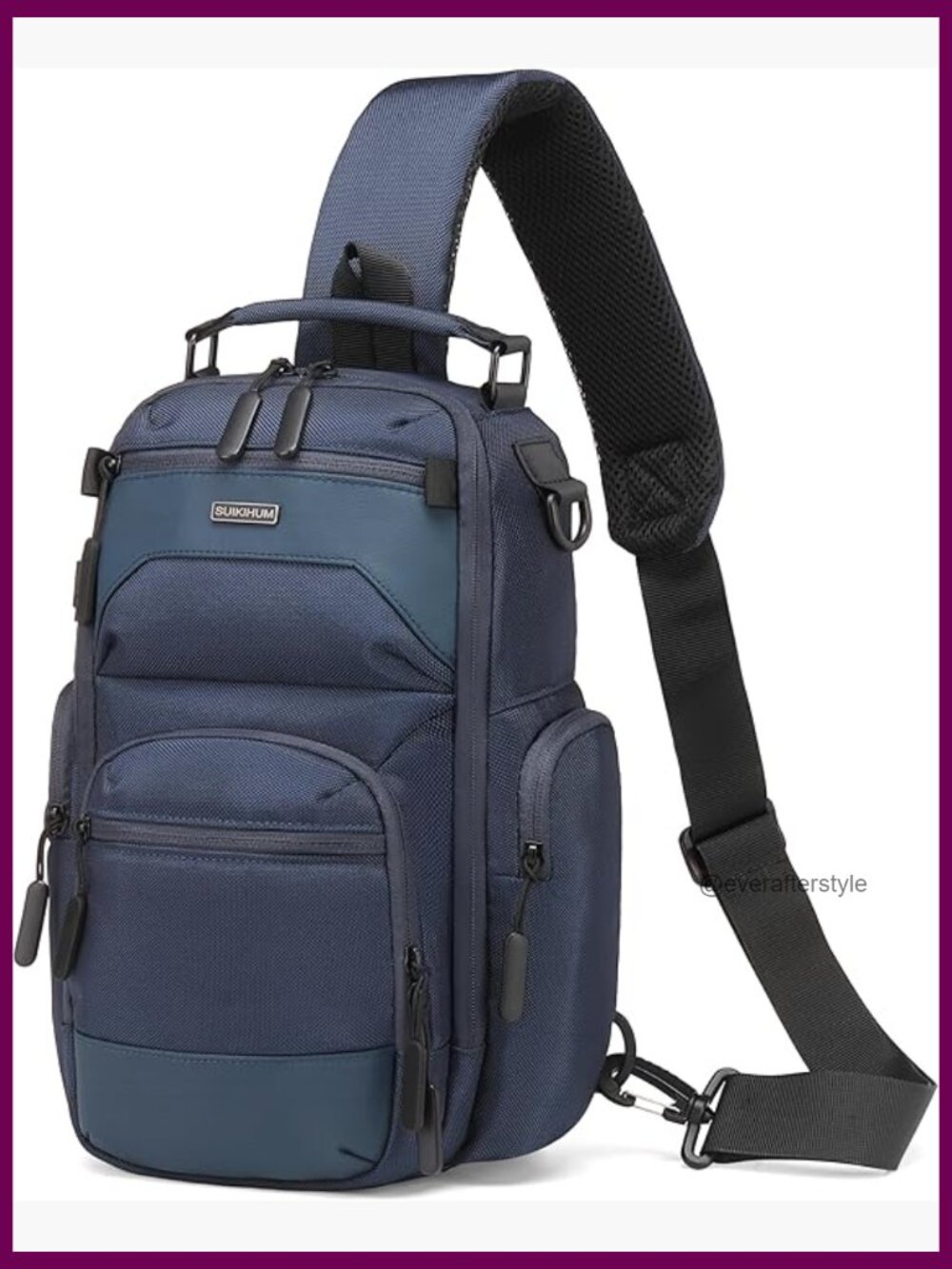 High-Density Oxford Sling Bag Crossbody for Men Travel Hiking Chest Pack